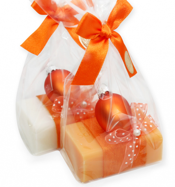 Sheep milk soap 100g, decorated with an easter egg in a cellophane, Classic/orange 